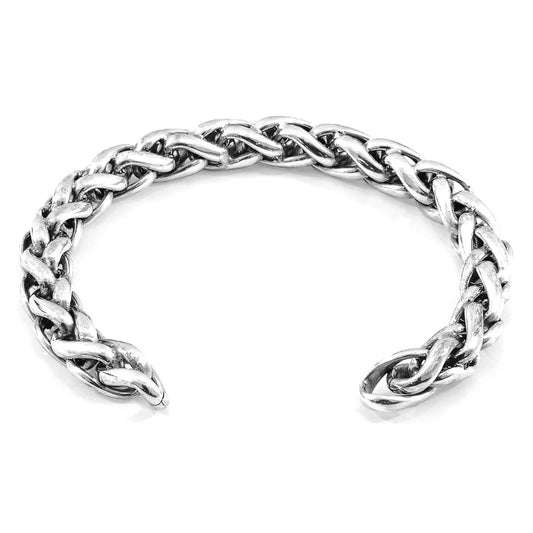 Genoa Sail Silver Chain Bangle