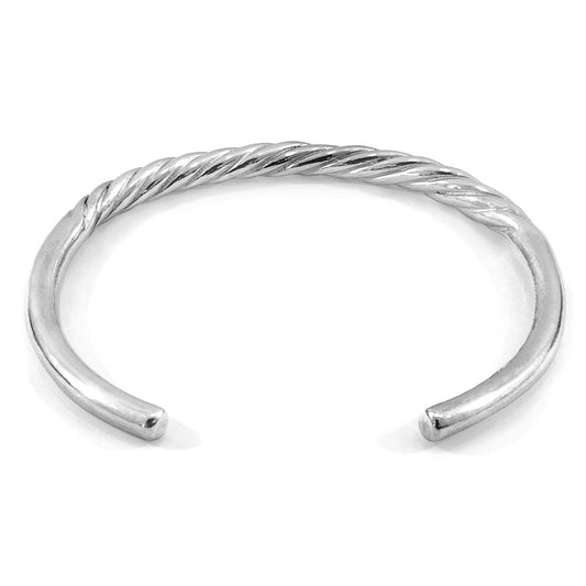 Haden Half Rope Wayfarer Silver Bangle