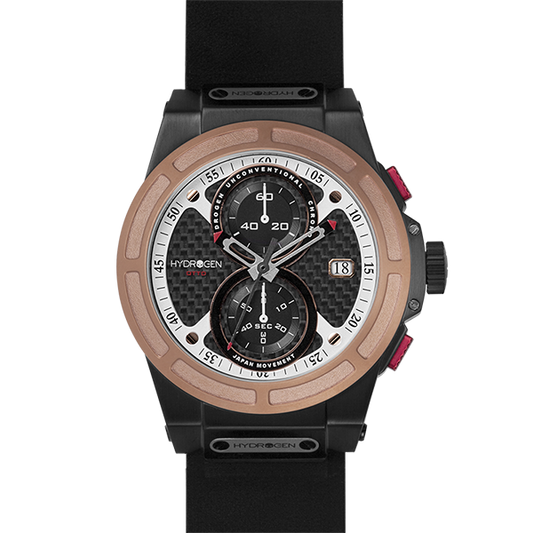 Otto Chrono Black Rose Gold Nato