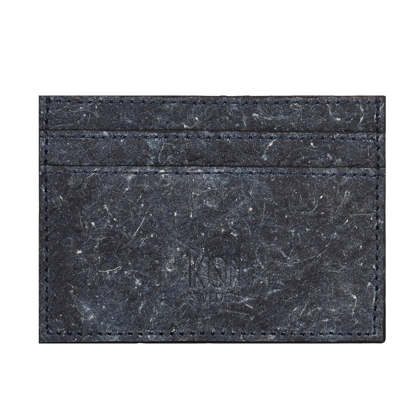 Coconut Leather Card Holder - Dark Indigo